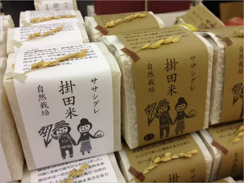日本大米包裝設(shè)計——簡潔自然的設(shè)計風(fēng)格！