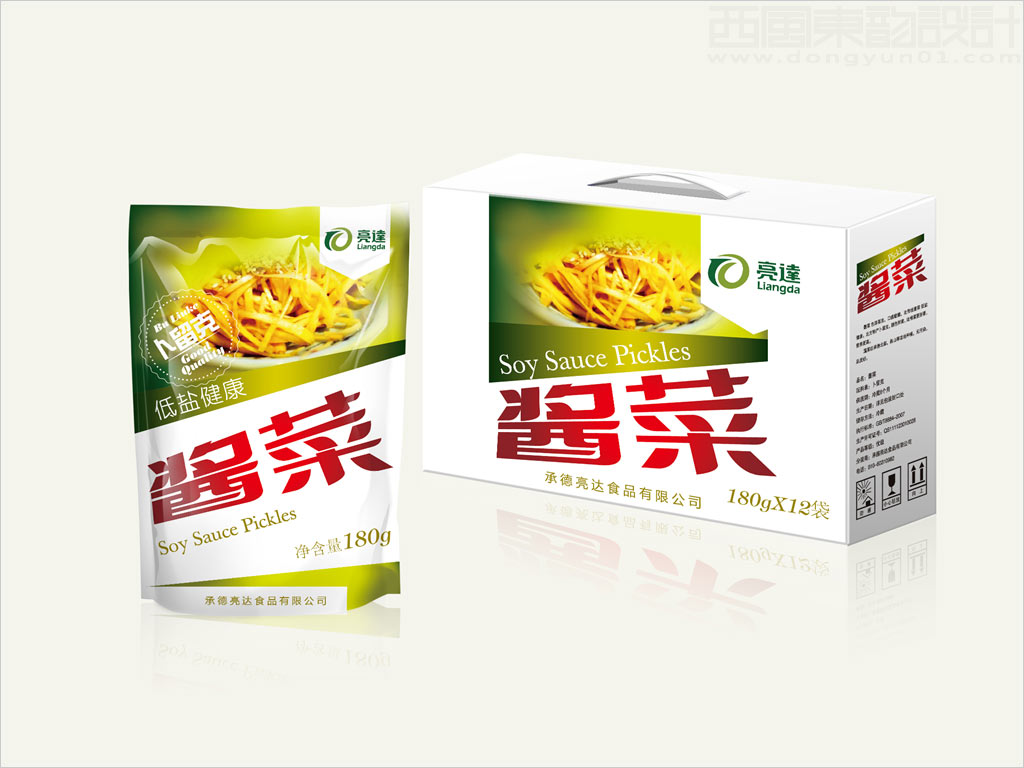 承德亮達食品有限公司卜留克醬菜調(diào)味品包裝設計