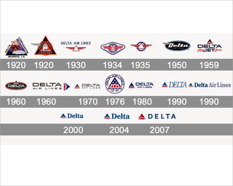 Delta達美航空公司重新優(yōu)化標(biāo)志設(shè)計