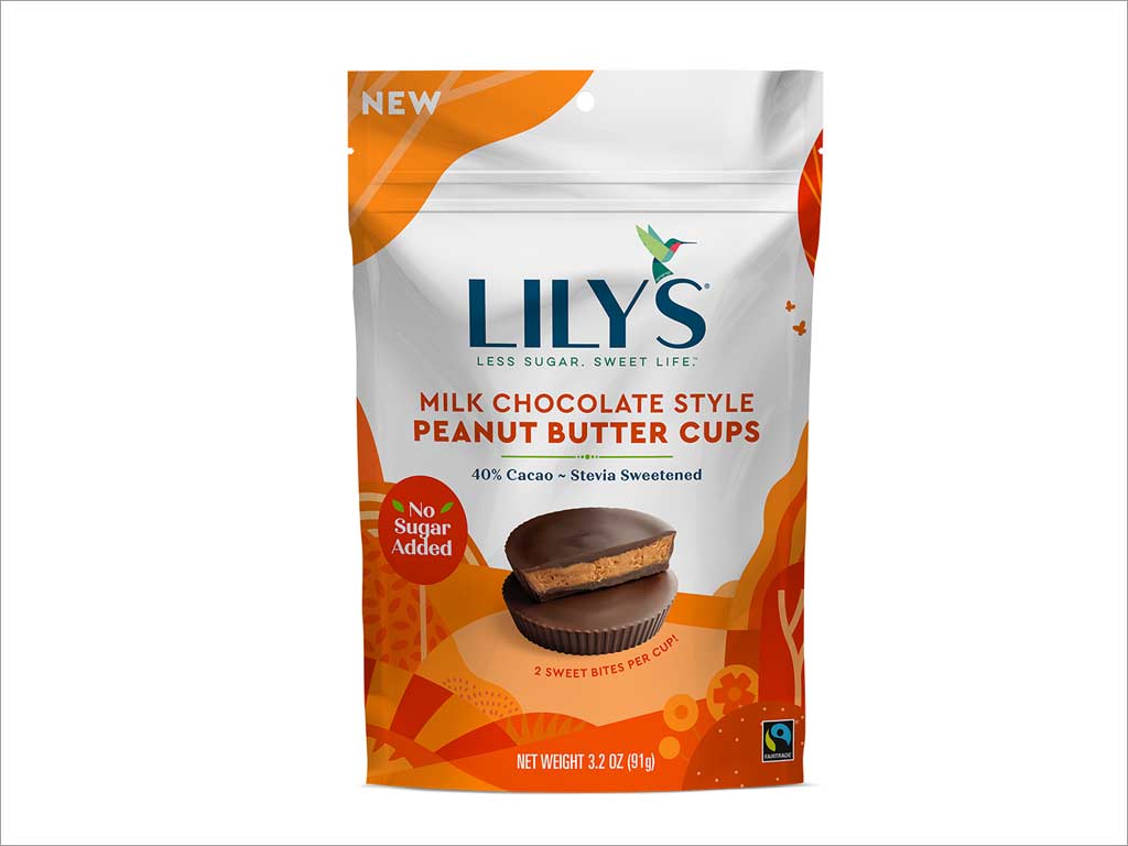 Lily's Sweets 牛奶巧克力花生醬糖果包裝設(shè)計