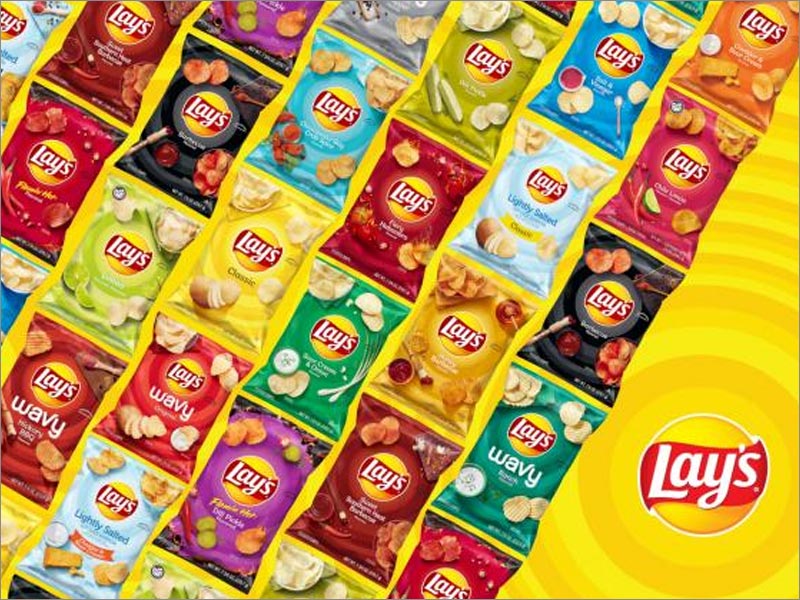 Lay's樂(lè)事薯片休閑食品包裝重新設(shè)計(jì)涵蓋了所有口味，包括115種不同的包裝設(shè)計(jì)