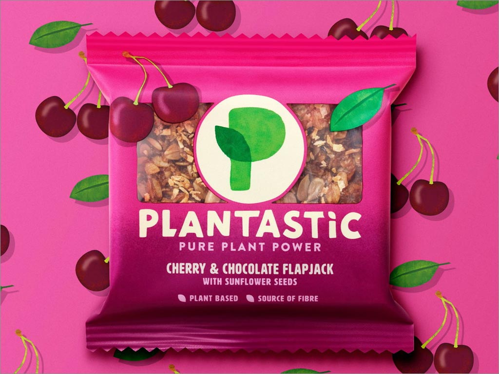 英國Plantastic櫻桃味休閑食品包裝袋設(shè)計(jì)