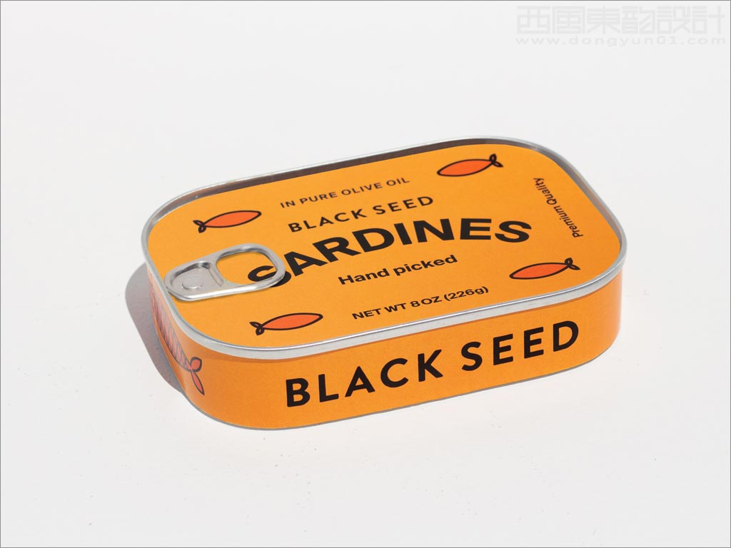 美國Black Seed Bagel魚罐頭包裝設(shè)計(jì)