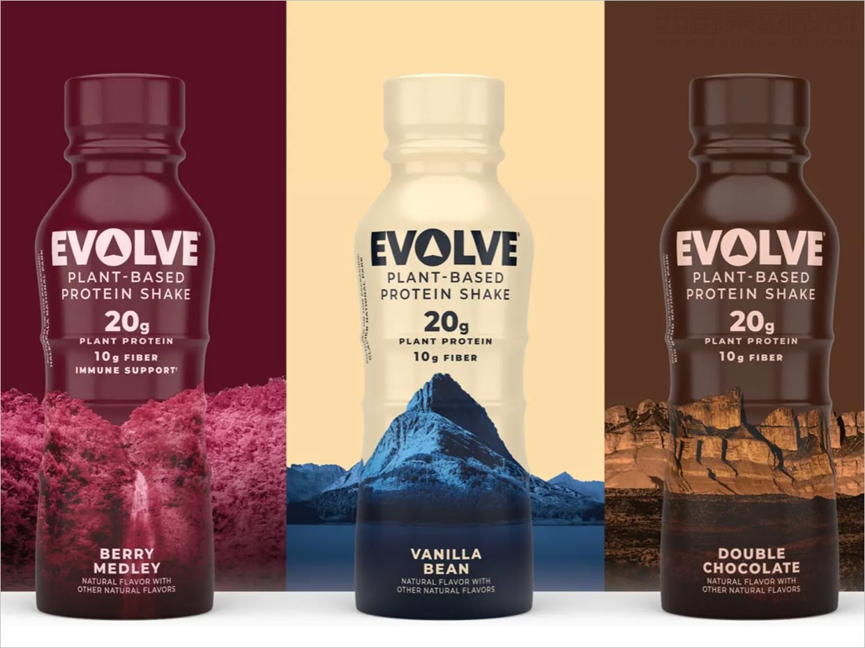 百事可樂旗下EVOLVE植物基蛋白質(zhì)飲料包裝設(shè)計(jì)