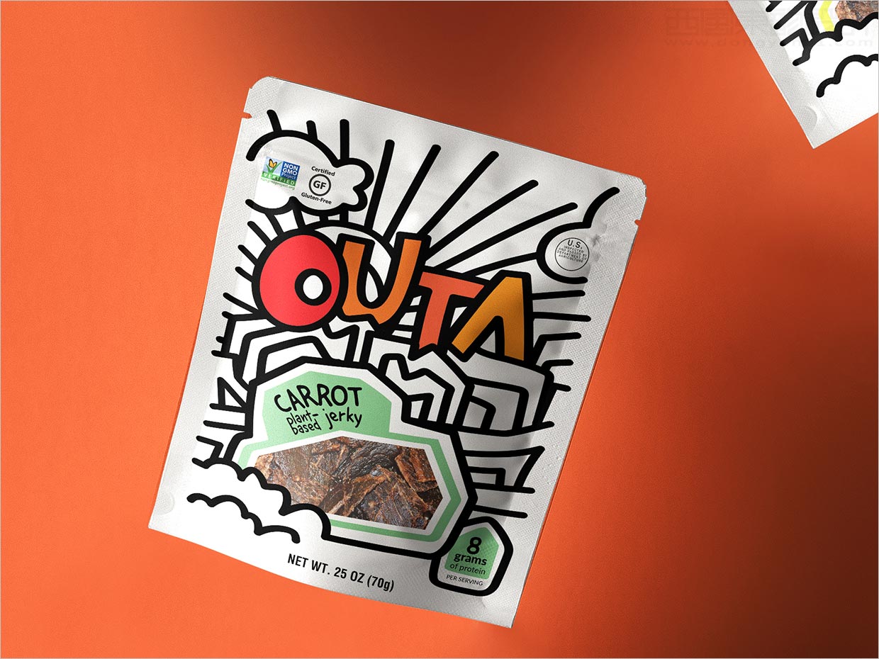 美國Outa青少年休閑零食包裝設(shè)計(jì)
