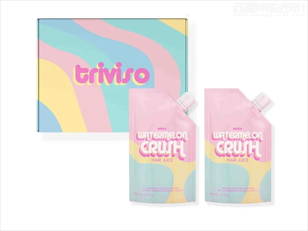 有趣的Triviso洗發(fā)水護發(fā)素頭發(fā)護理產品包裝設計