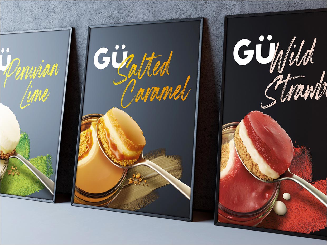 英國Gü甜品烘焙食品海報(bào)設(shè)計(jì)