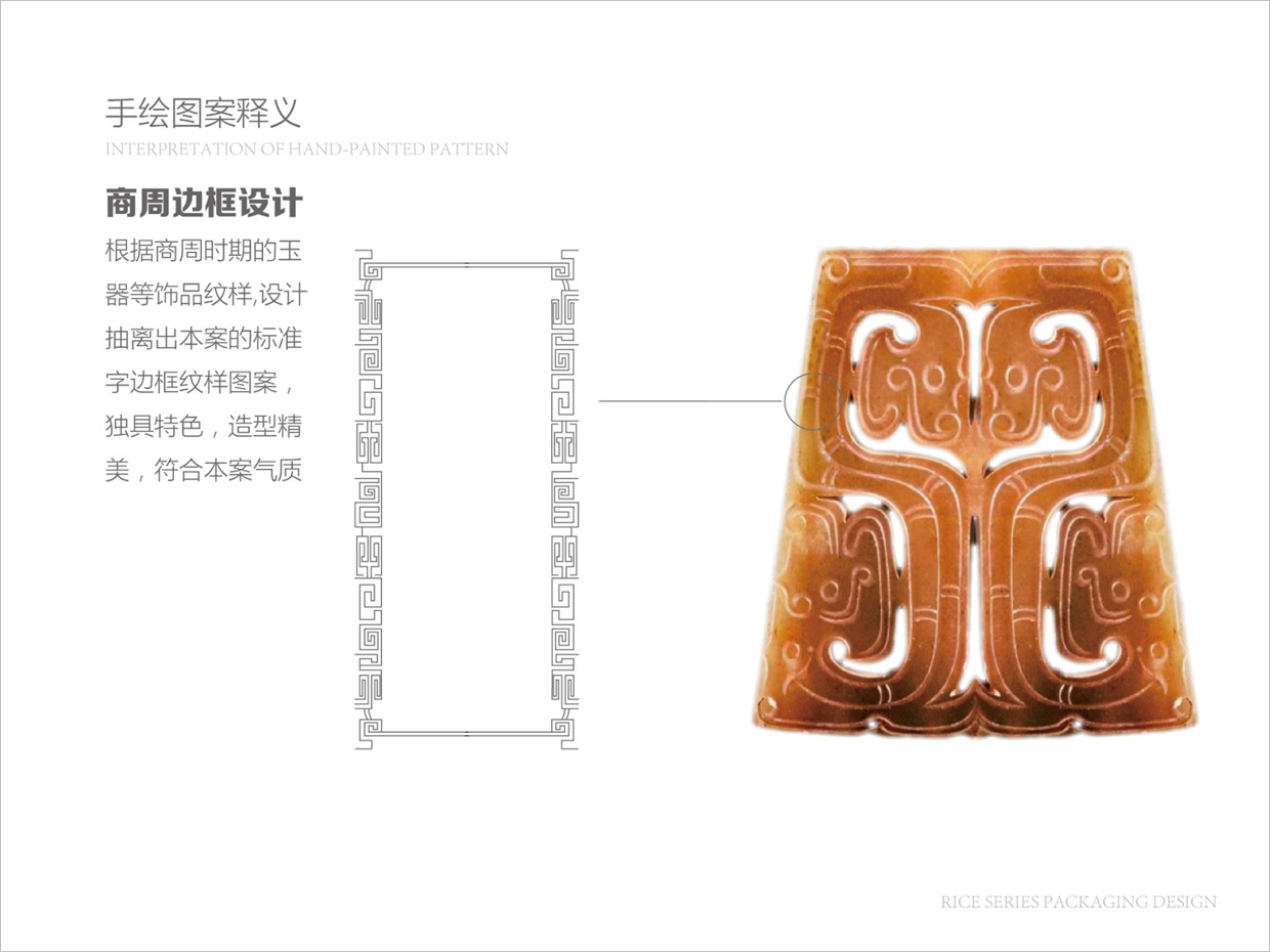 綠牧嶺大米農產品包裝設計之紋樣釋義